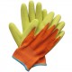 Dětské pracovní rukavice oranžovo-zelené