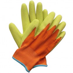 Dětské pracovní rukavice oranžovo-zelené