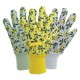 Pracovní rukavice bavlněné - lemon