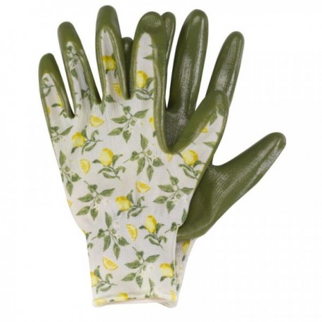 Pracovní rukavice nitrilové - lemon