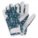 Dámské kožené rukavice se suchým zipem - modré