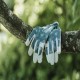 Dámské kožené rukavice - vážky zelené
