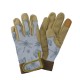 Dámské pracovní kožené rukavice - vážky modré