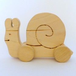 Dřevěné hračky - hlemýžď