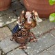 Kovové zvíře na zahradu LED osvětlení - kovový pes