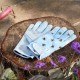 Dámské kožené rukavice se suchým zipem - včelky