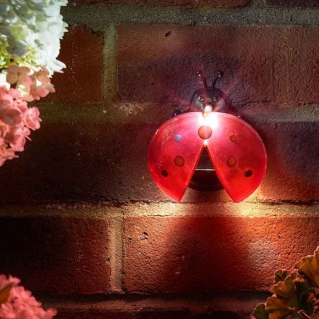 Dekorace do zahrady s LED osvětlením - beruška