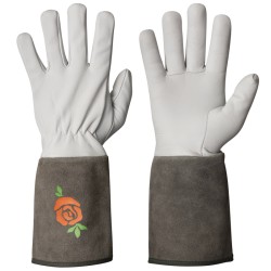 Dámské kožené rukavice dlouhé - rose